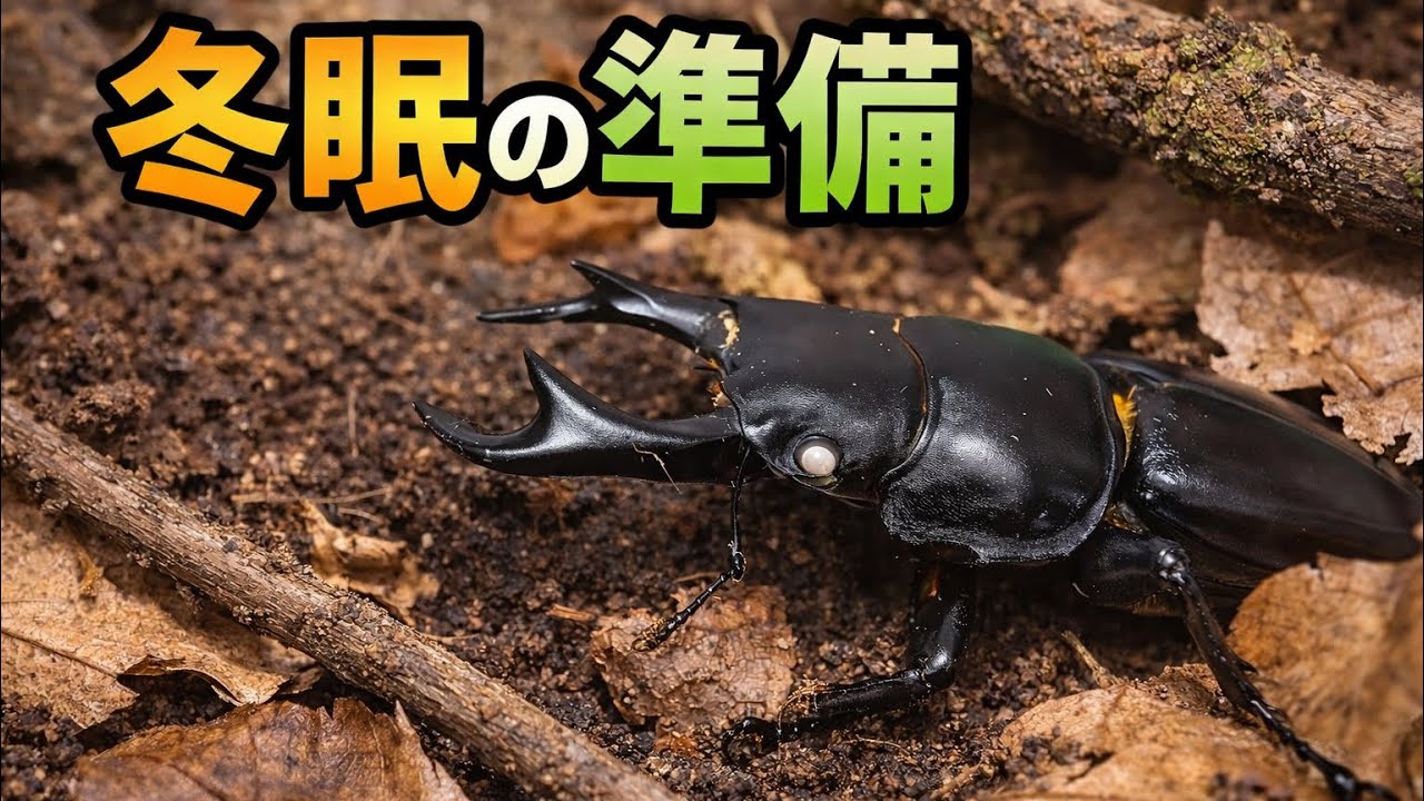 簡単で絶対に失敗しないクワガタの冬眠の準備をします