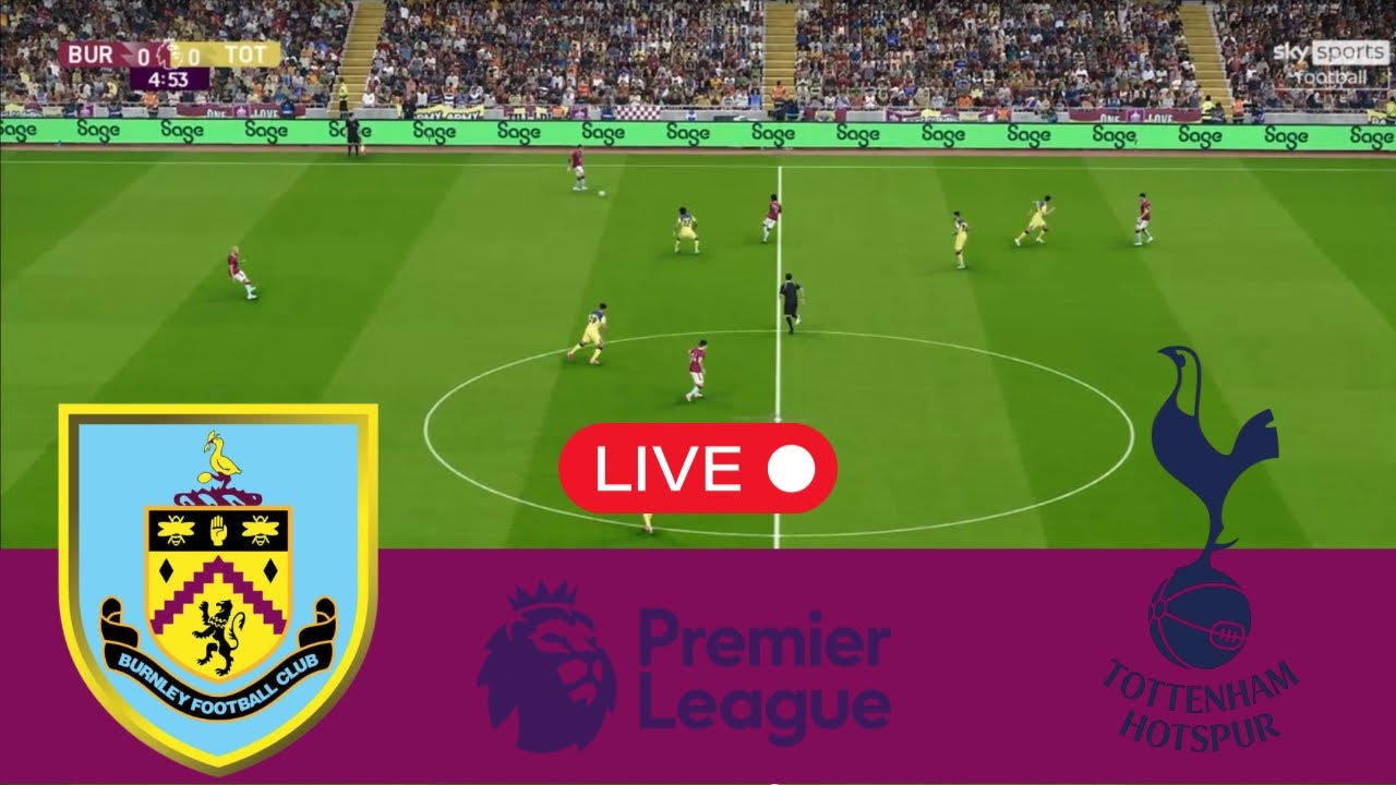 🔴 BURNLEY vs TOTTENHAM - Premier League 25/26 Full Match - Video Game Simulation 