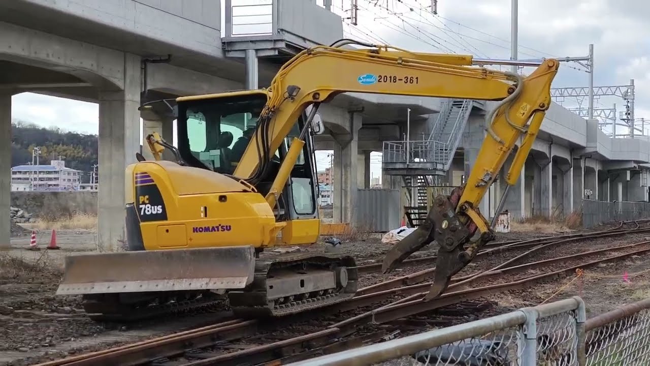 新JR松山駅周辺再開発状況 2025年(令和7年)1月中旬3