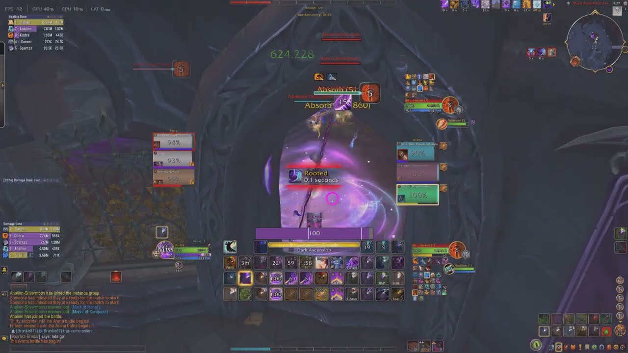 Kudra Shadow Priest Solo Shuffle 2200 Rating - Mage Destroyed