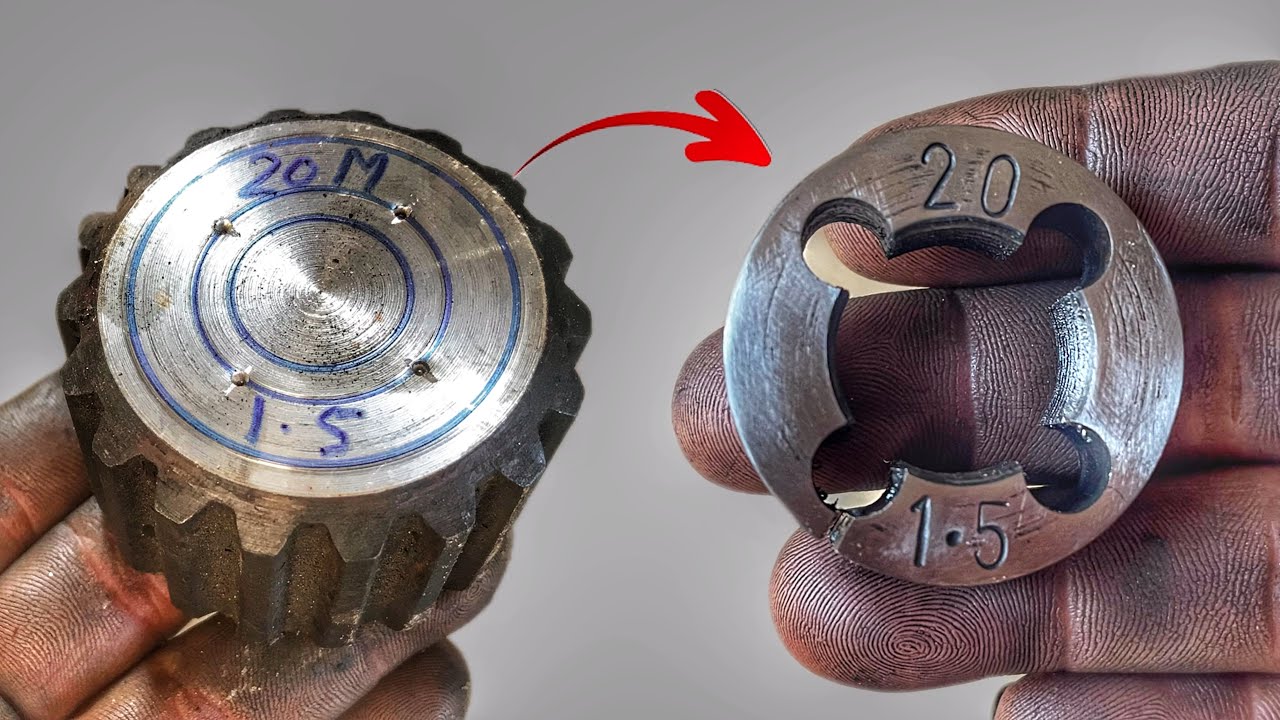 Thread die made with a difficult process by a mechanic from scrap axle iron | Must watch this video