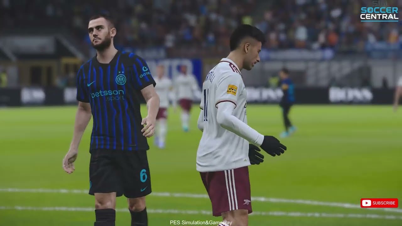 Inter Milan vs Arsenal | UEFA Champions League 2025/26 | Full Match Gameplay | PES 21