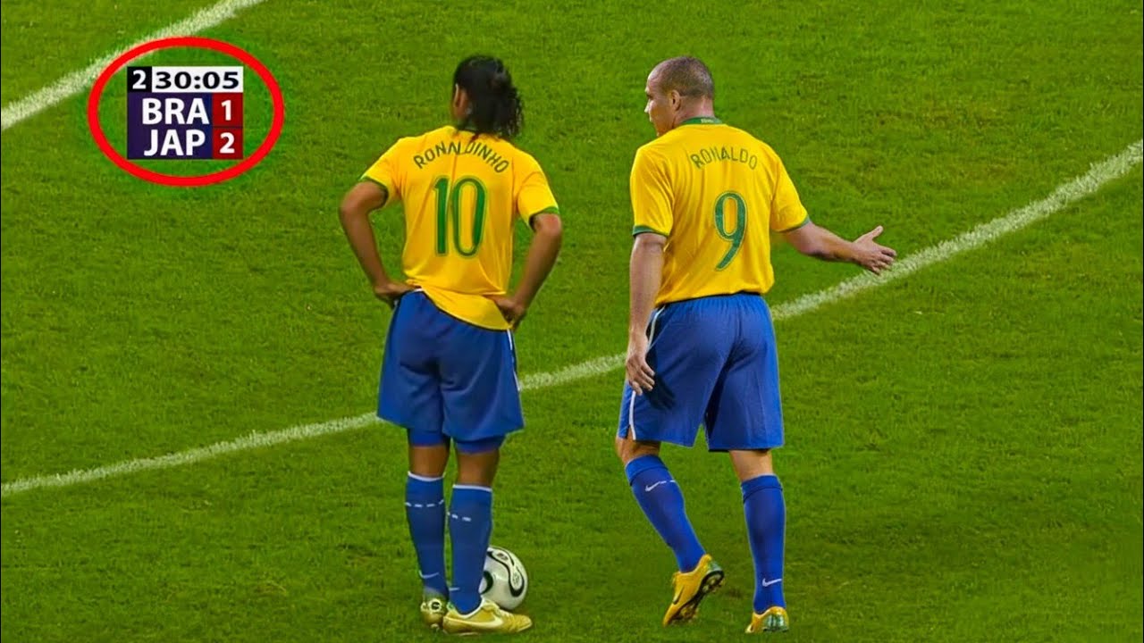 O JAPÃO TAVA HUMILHANDO O BRASIL, ATÉ QUE RONALDO E RONALDINHO FIZERAM O IMPOSSÍVEL