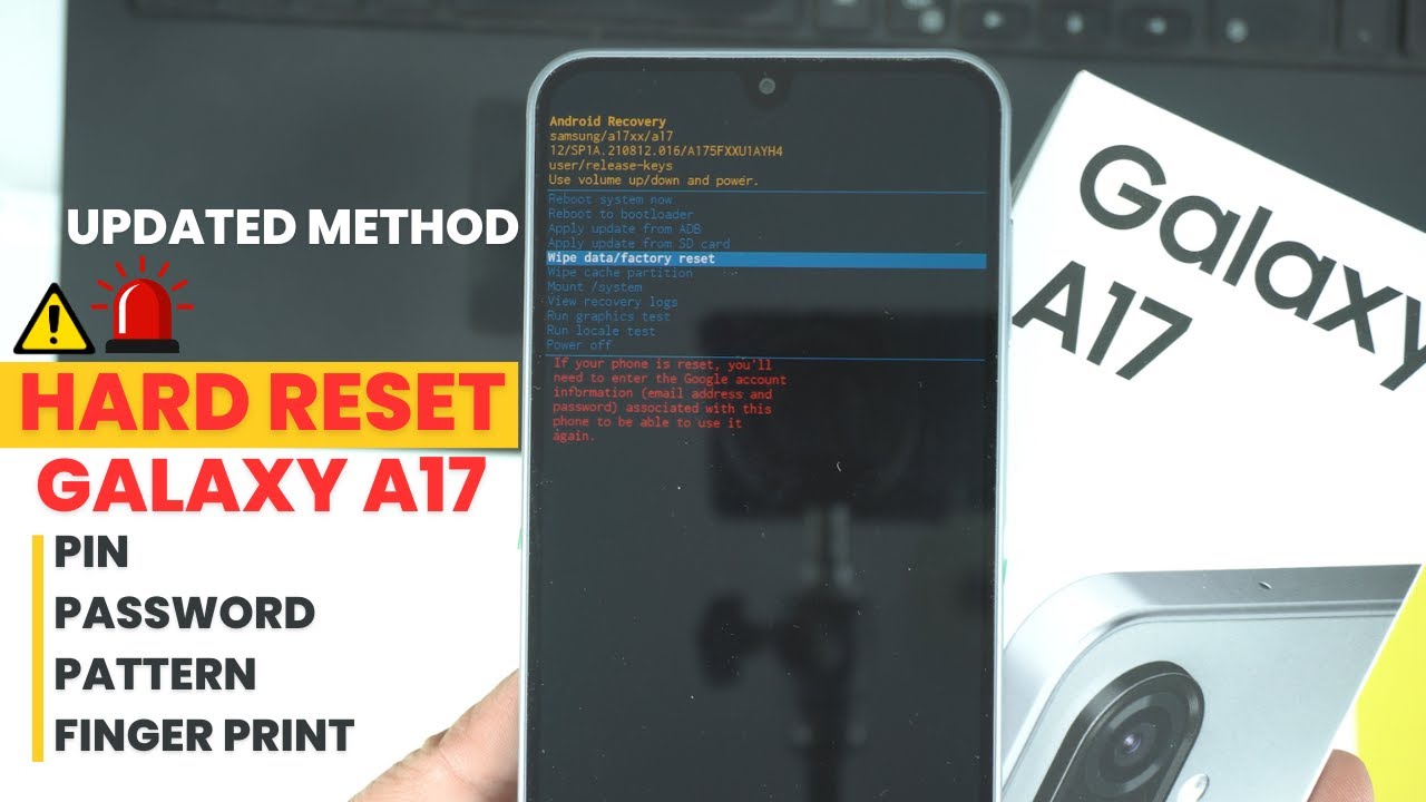 Как сделать полный сброс настроек Samsung Galaxy A17 | Забыли графический ключ/PIN-код/пароль/раз...