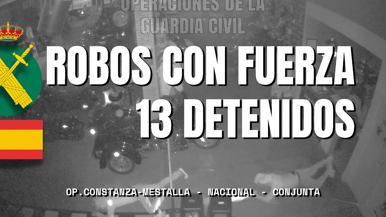 La Guardia Civil y la Policía Nacional detienen a 13 miembros especializados en robos con fuerza.