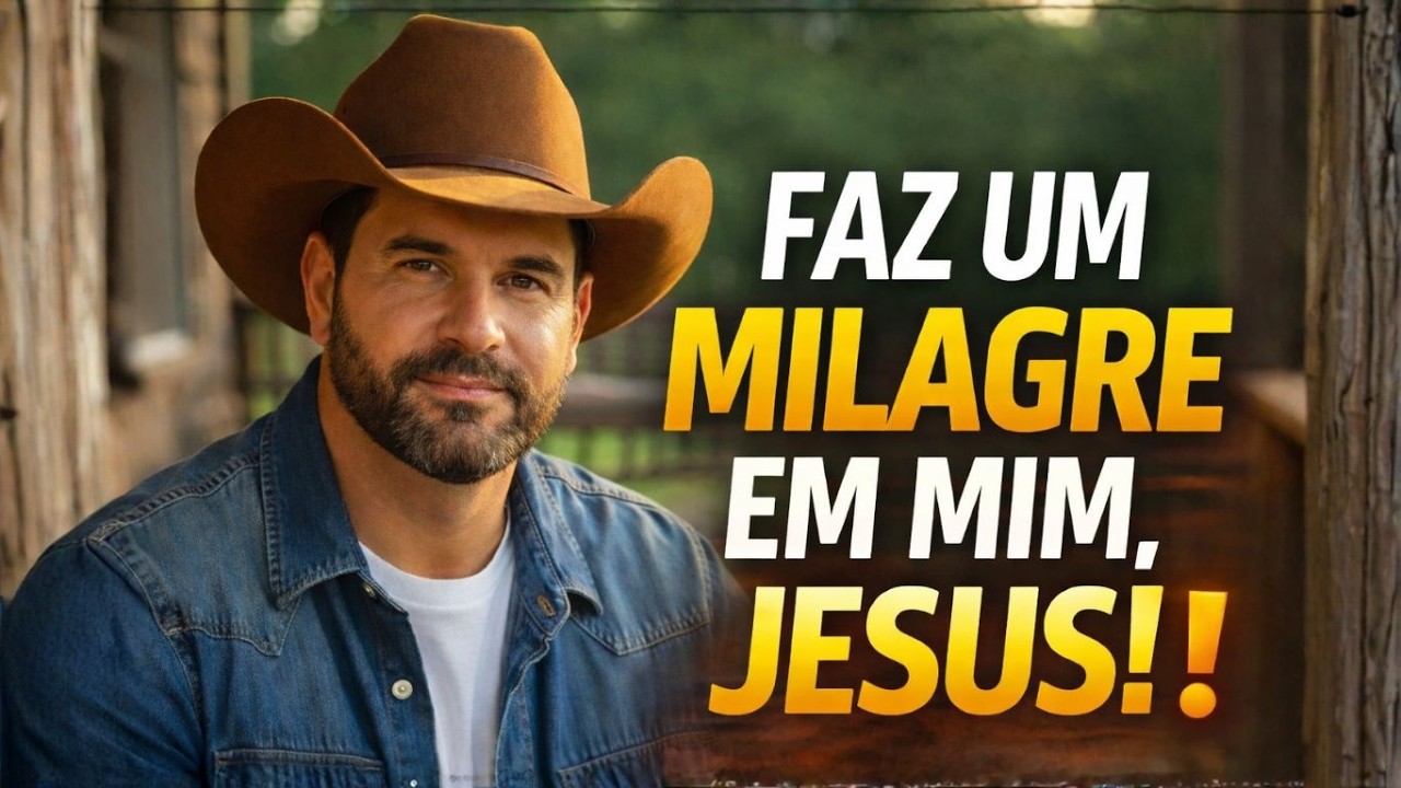 FAZ UM MILAGRE EM MIM JESUS | Sertanejo Gospel Raiz - Hino