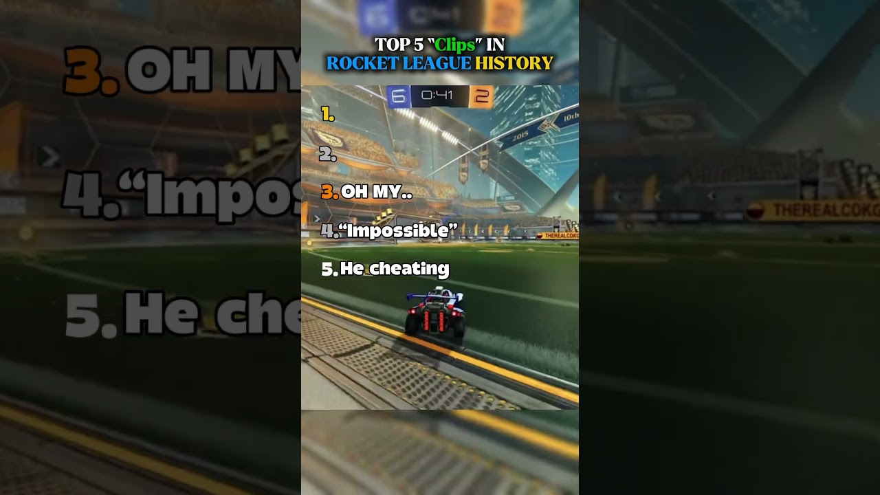 Top 5 &ldquo;Clips&rdquo; Ever Recored on Rocket League History 🫨🤫