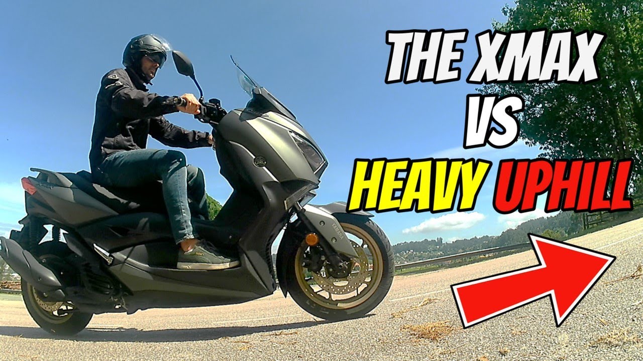 YAMAHA XMAX 125 Tested on a Heavy Uphill Track