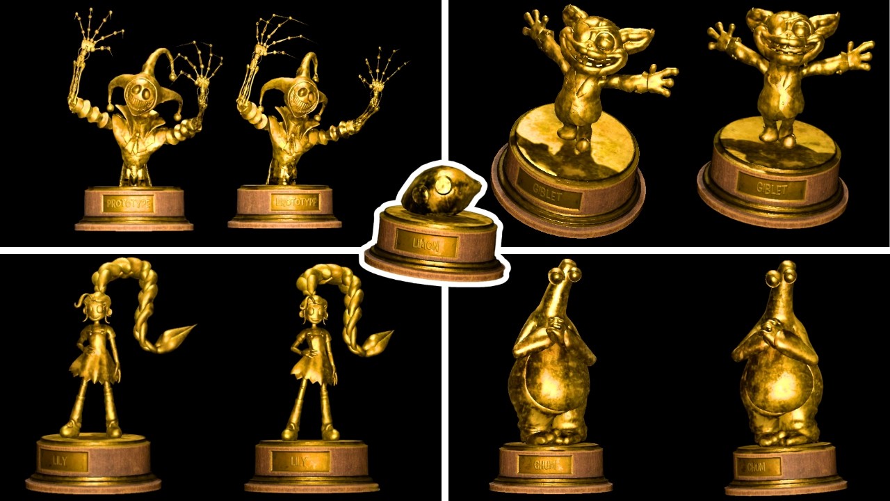 Poppy Playtime Chapter 5 - ALL Golden Statues & Ending Truth