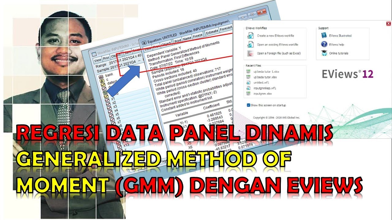 Tutorial Regresi Data Penel Dinamis - Panel Generalized Method of Moments (GMM) Regresson Tutorial