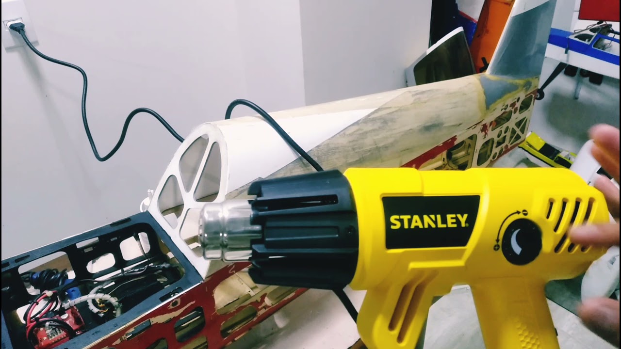 COMO TIRAR MONOKOTE DE AEROMODELO !! ( Reforma do Extra )