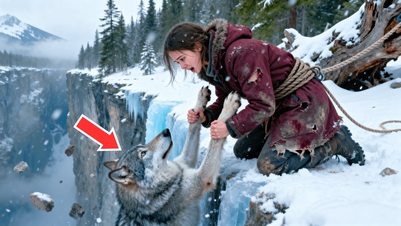 A Girl Saved A Wolf From An Cliff… And The Secret Behind It Made The Entire Town Break Down In Tears