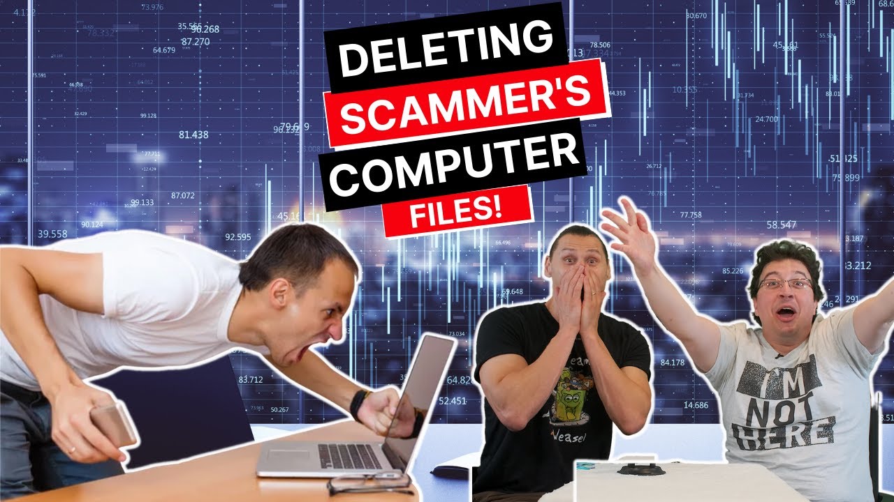 SCAMMER CRIES AS WE DELETE HIS FILES (Computer Locked)