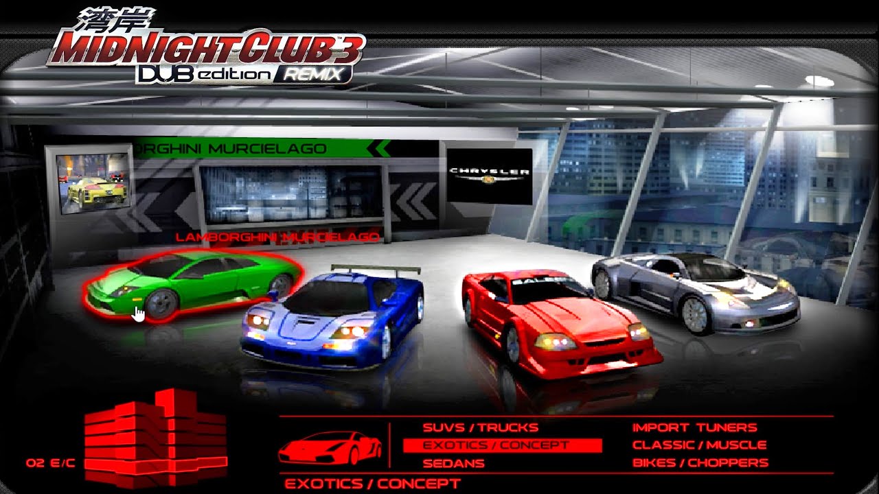 Midnight Club 3: DUB Edition Flash Website [Archived]