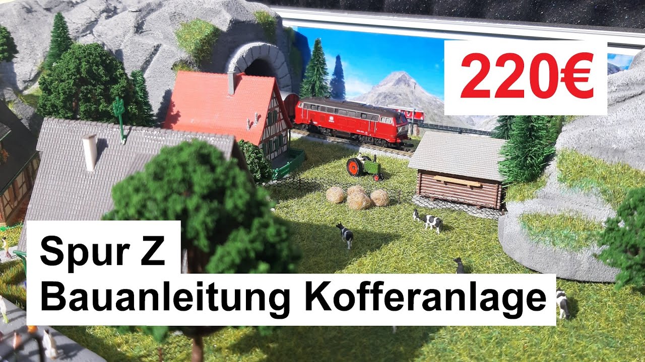 Bau Modellbahnkoffer | Kofferanlage Bauanleitung | Spur Z | z scale briefcase building instructions