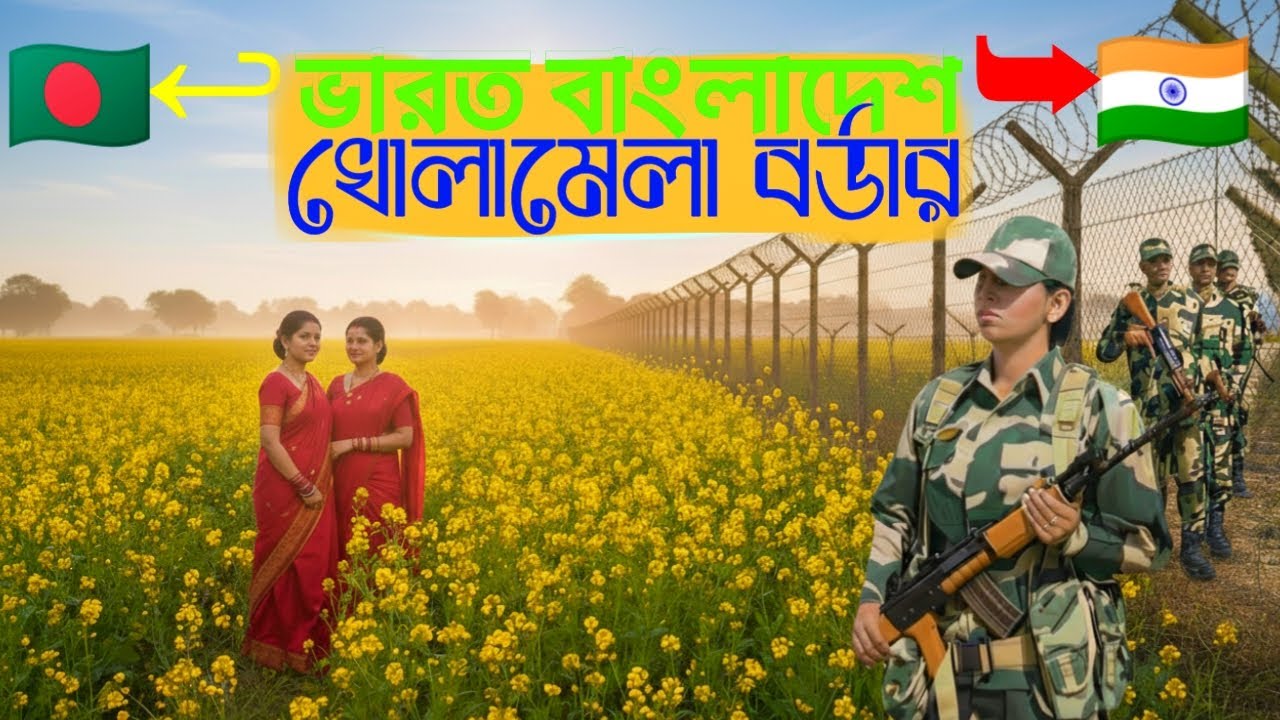 খোলামেলা ভারত বাংলাদেশ বর্ডার | কুমিল্লা কাঠালিয়া গ্রামের জীবন
