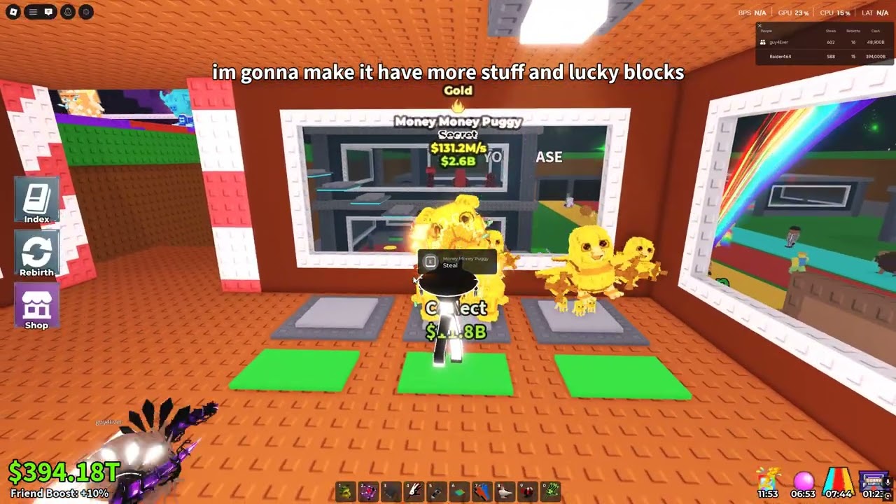 LUCKIEST admin abuse ever! STEAL a BRAINROT