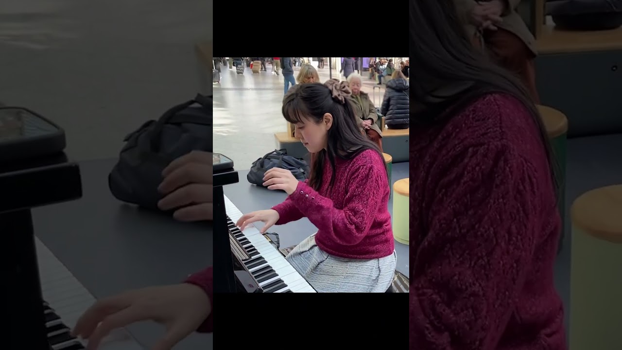 Street Piano in Paris-Turkish March #Piano #shorts Yuki Kondo