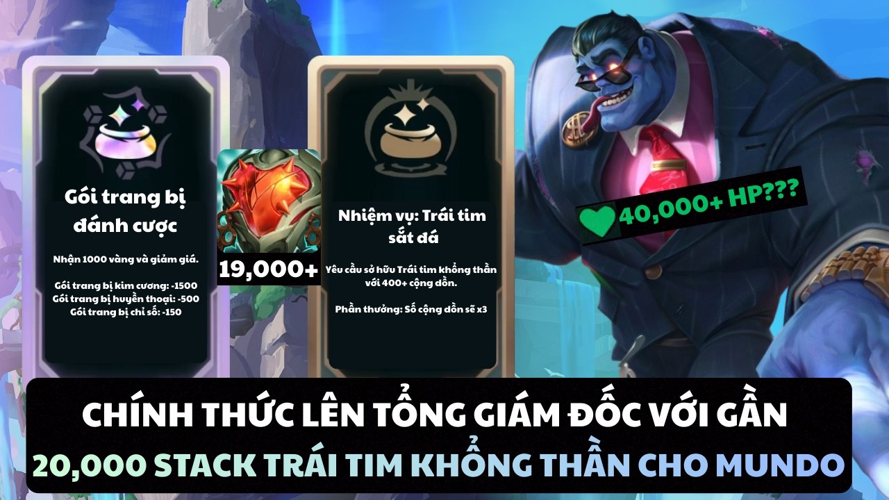 VÕ ĐÀI: GẦN 20,000 STACK KHỔNG THẦN, 40,000+ HP VÀ HƠN 4,000+ DAME CHO VỊ TƯỚNG TANK???