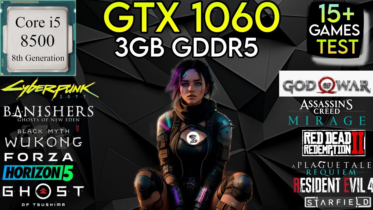 GTX 1060 + I5 8500 & 16GB Ram - Test In 15+ Games !