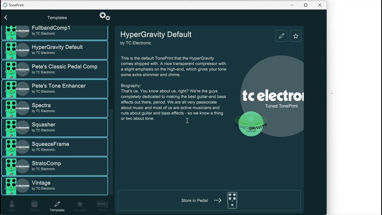 Tuto TC Electronic Hypergravity et TonePrint Editor 1ère Partie