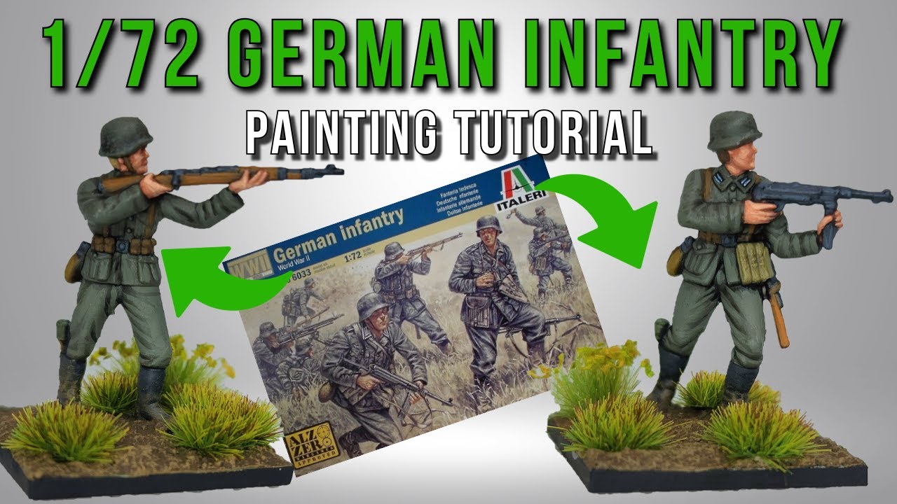 1/72 Italeri Немецкая пехота Второй мировой войны | Руководство по покраске | Армейцы