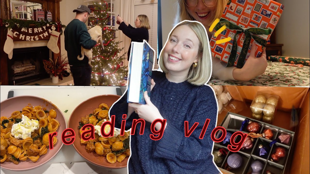 cozy reading vlog: I read my fav book of 2023 + decorating for the holidays!