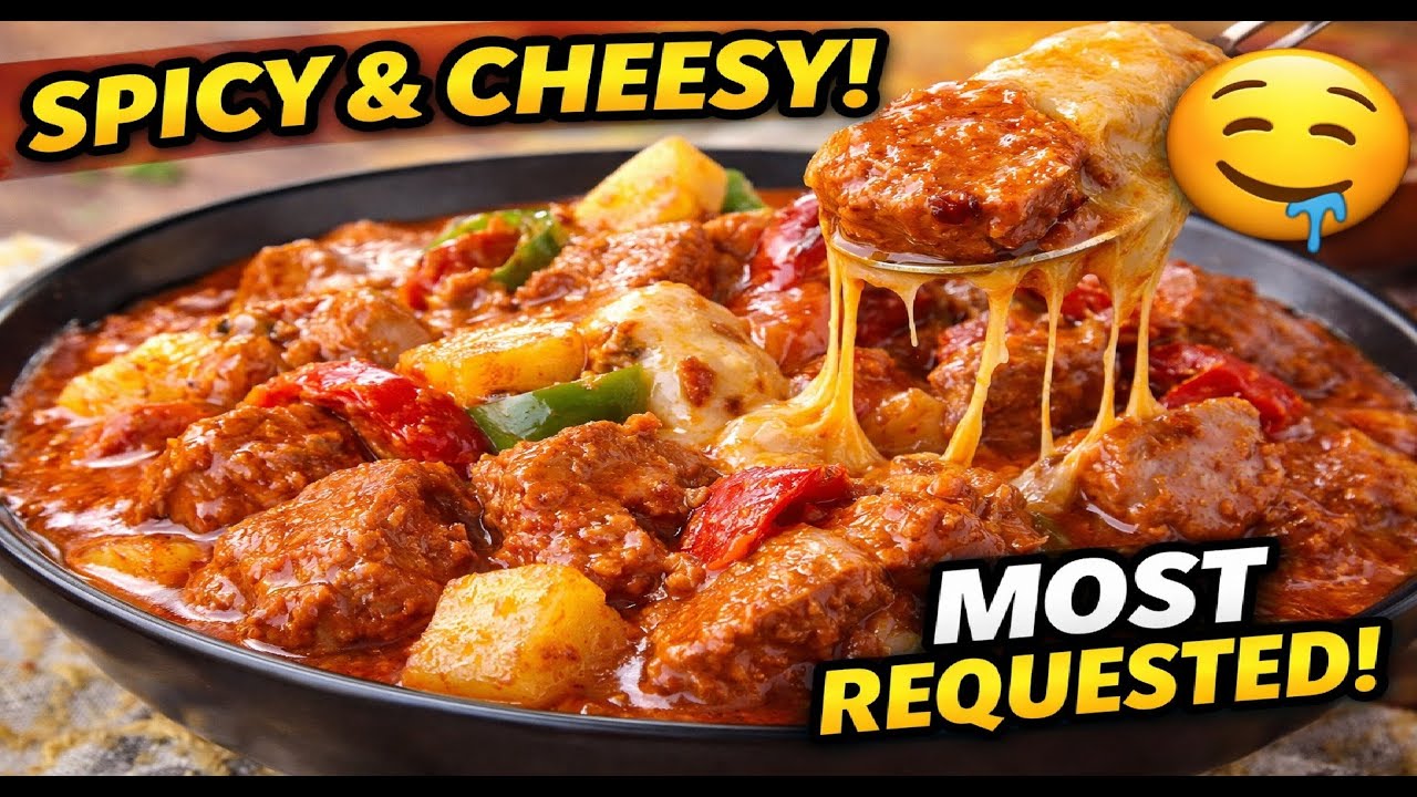 THE MOST REQUESTED PORK CALDERETA / Spicy-Cheesy PORK CALDERETA (Filipino Food) HD - Cook at Best