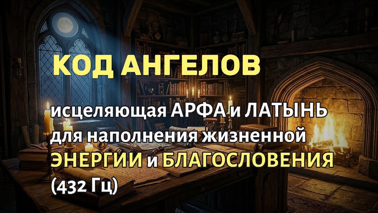 КОД АНГЕЛОВ: Исцеляющая Арфа и Латынь для наполнения Жизненной Энергии и Благословения (432 Гц)