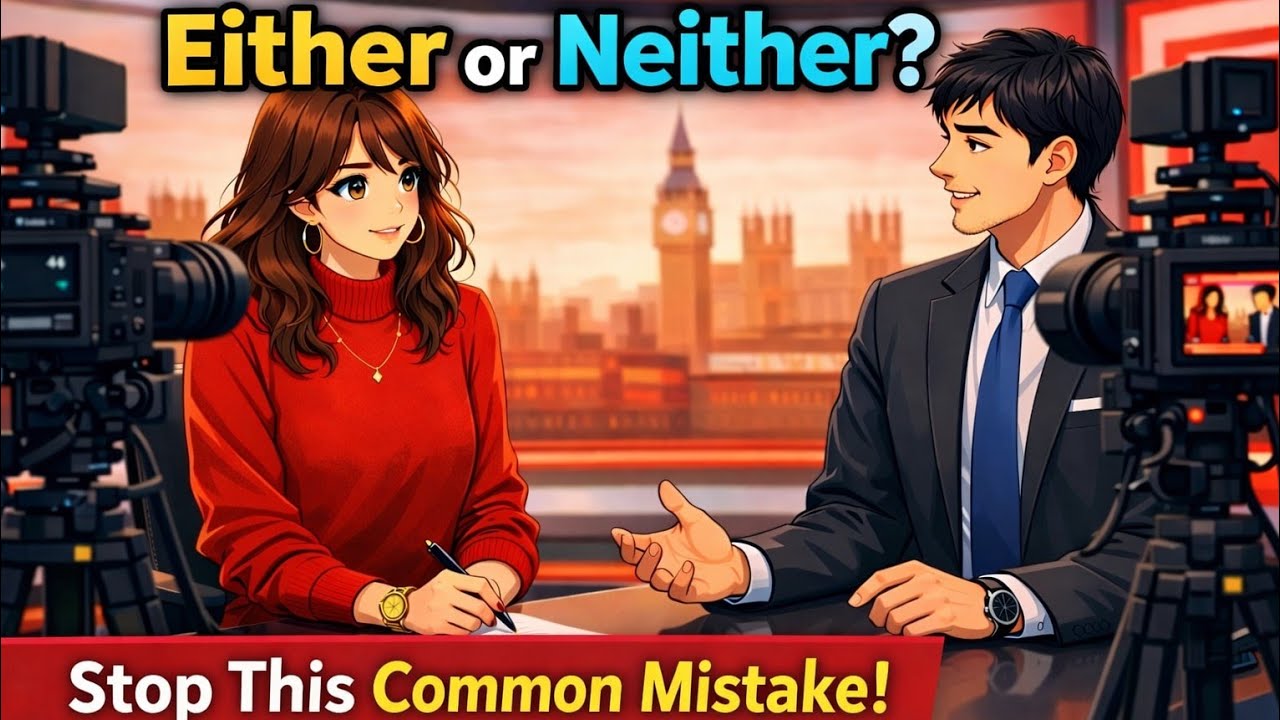 How to Use Either, Neither & Would Rather in English | Daily Conversation Practice | A2&ndash;B1 Level