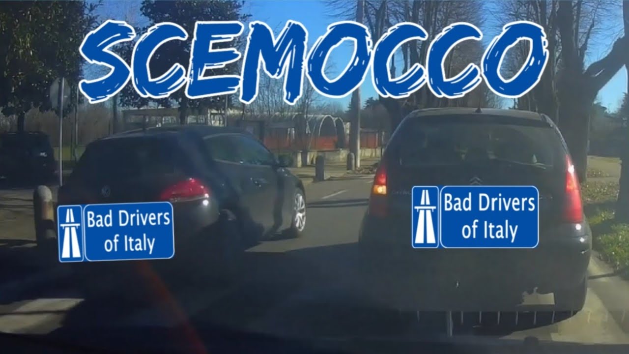 BAD DRIVERS OF ITALY dashcam compilation 03.10 - SCEMOCCO