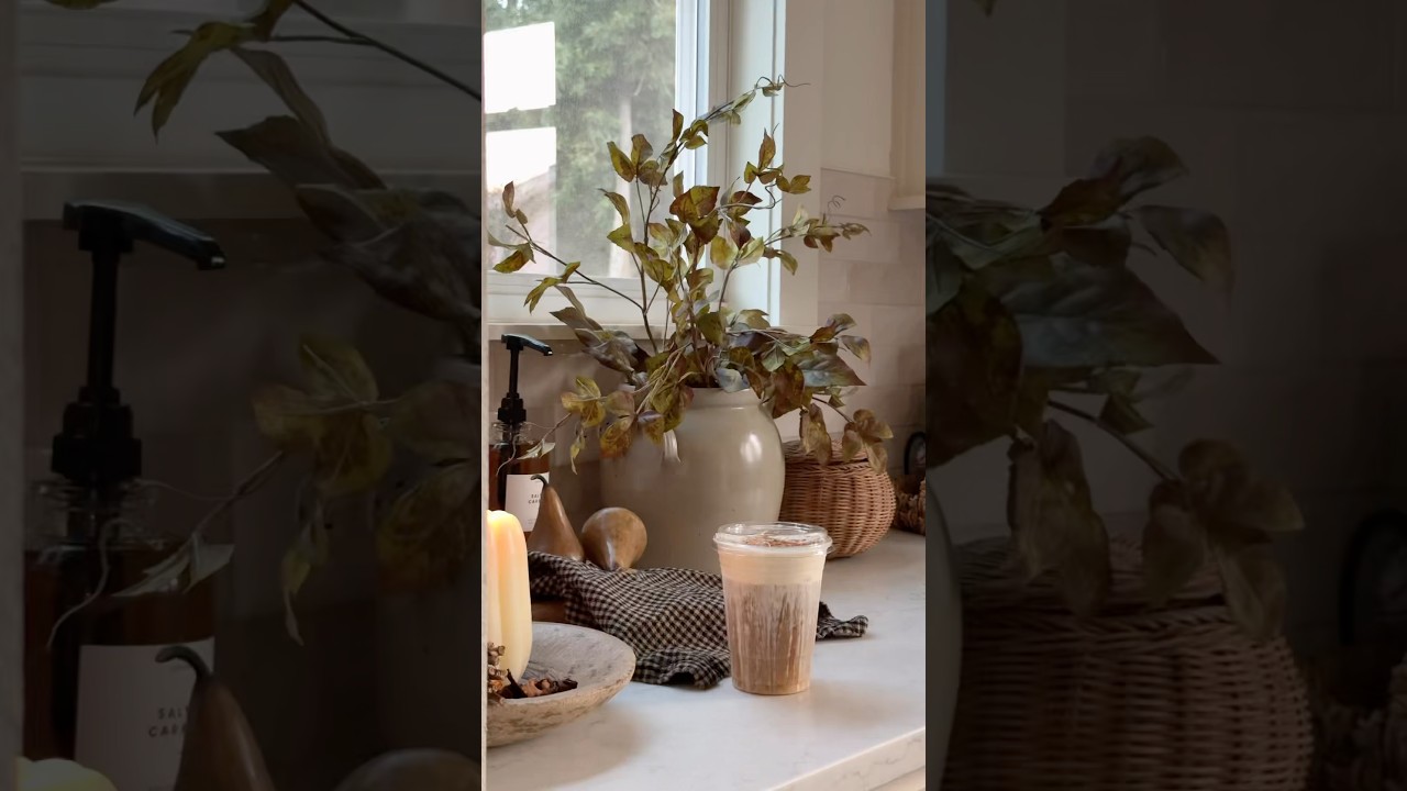 Fall coffee bar 🍂🥧🤎🐿️🍁#fall2025