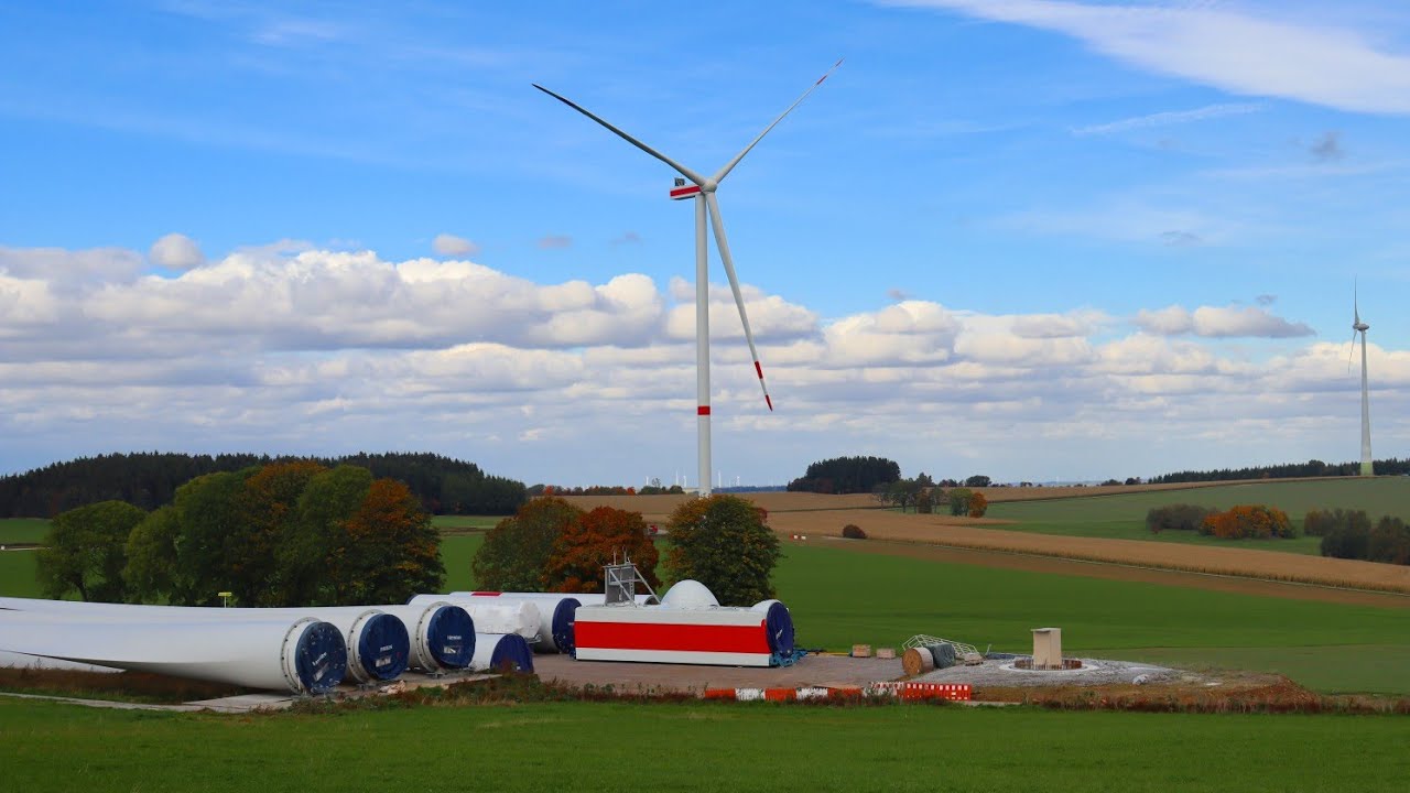 Windpark Voigtsdorf / Erweiterung im Bau 3× Vestas V162 EnVentus, E66, E82, V39, E40, Tacke TW 600