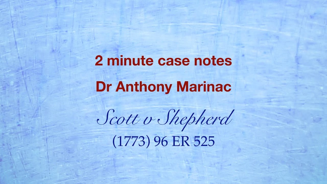 Scott v Shepherd (directness of damage)
