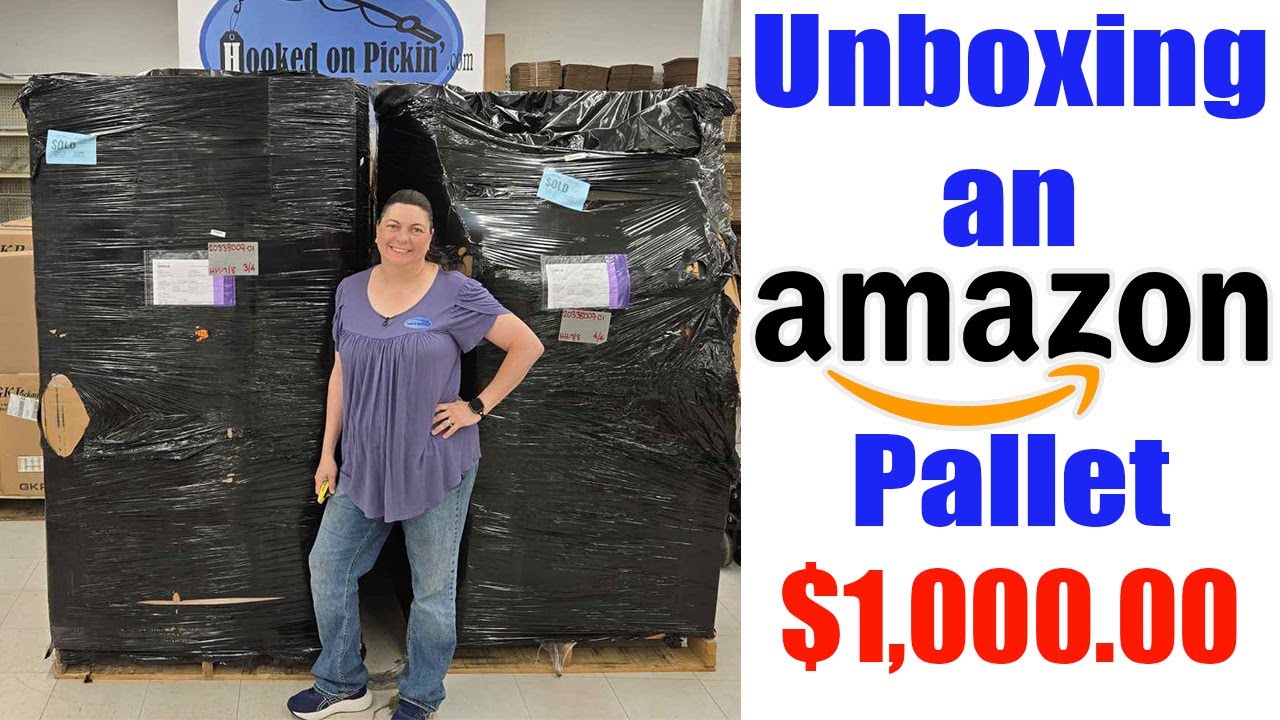 Unboxing an amazon Pallet From California! Check out what we got and will we make money?