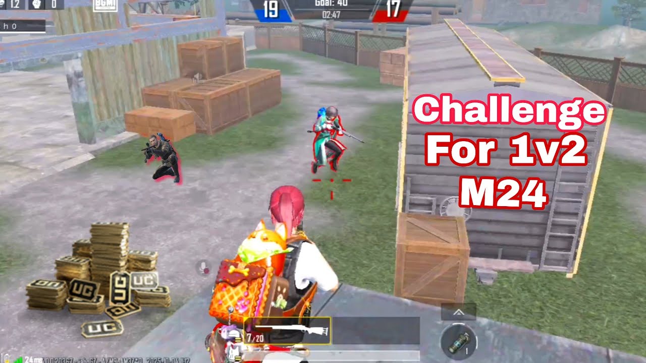 Challenge For 1v2 M24 In Tdm !! Bgmi Gaming 