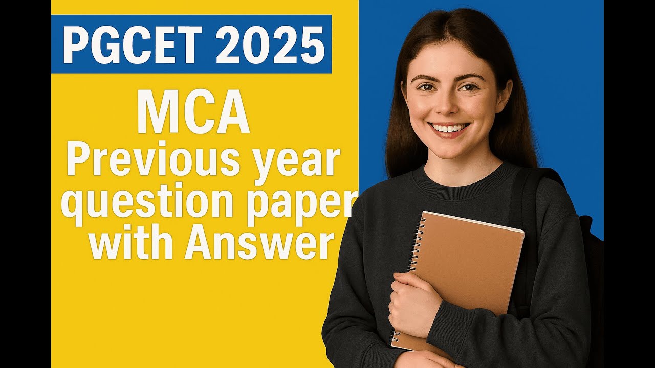 PGCET 2026|MCA 2023 Question Paper with Answer