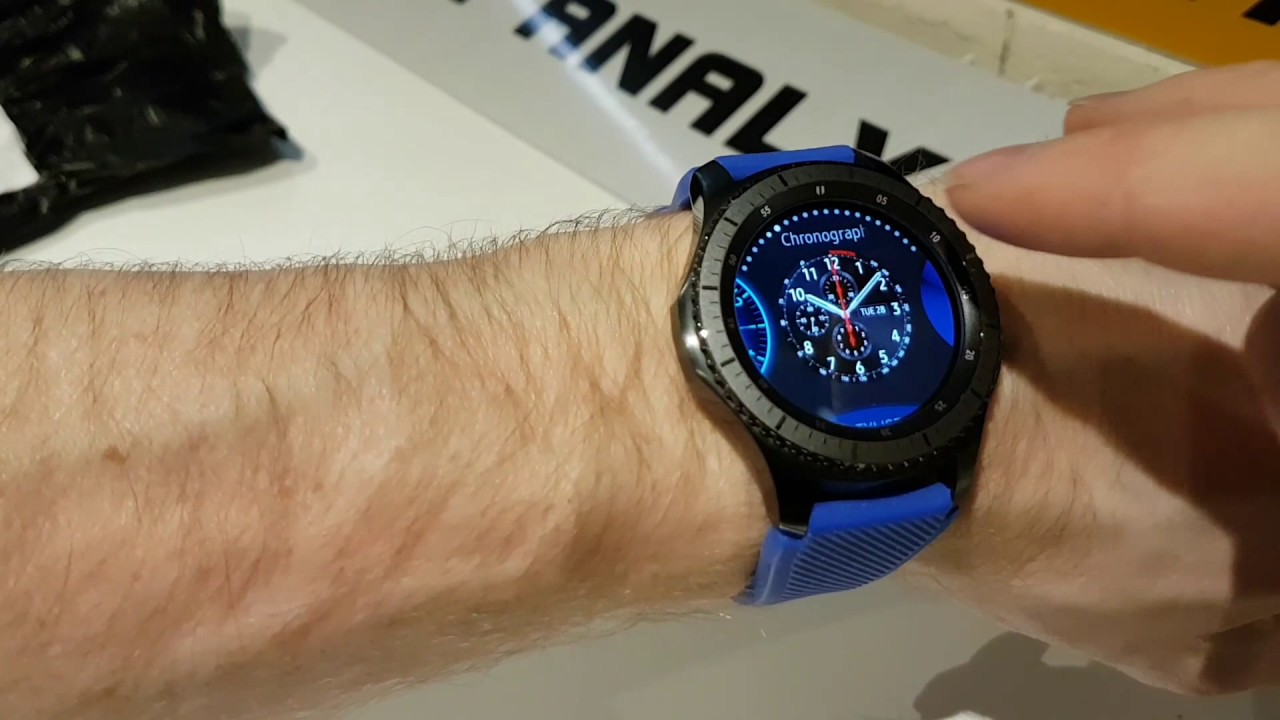 Samsung Gear S3 - New Blue Strap and watch faces to suit...