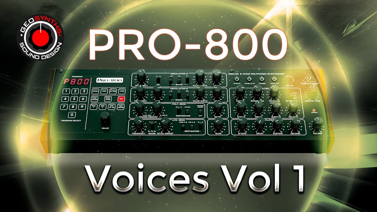 Voices Vol 1 - Behringer Pro-800 - Patches 25 to 49 (of 100)