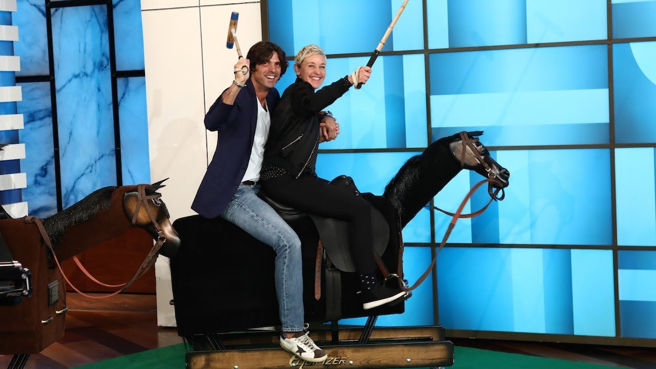Ellen Faces Off Against Polo Star Nacho Figueras