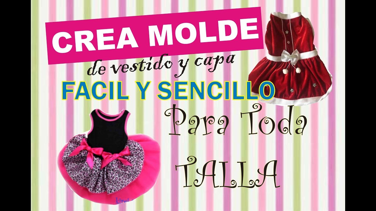 Molde Para Cualquier Talla de Perro!!! - Mold Clothes for dogs