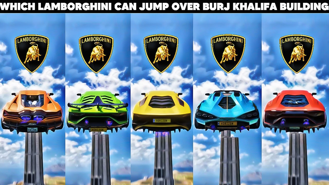 Lamborghini Vs Burj Khalifa Jump Challenge | Forza Horizon 5