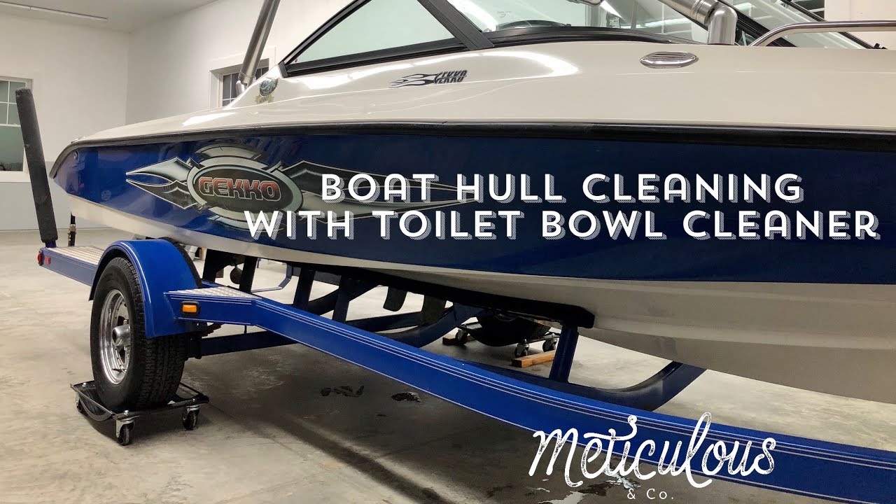 Hull Cleaning With LYSOL TOILET BOWL CLEANER