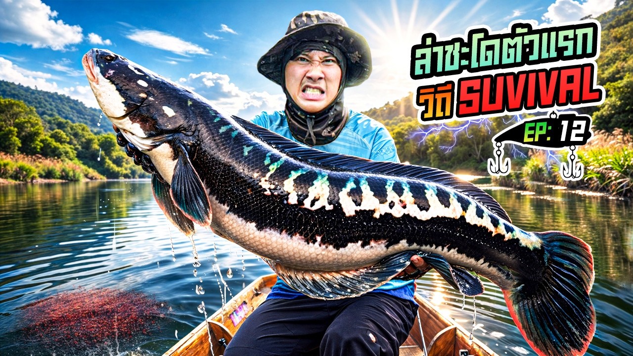 วิถีSURVIVAL EP:12 ตอน ล่าชะโดตัวแรกในชีวิต
