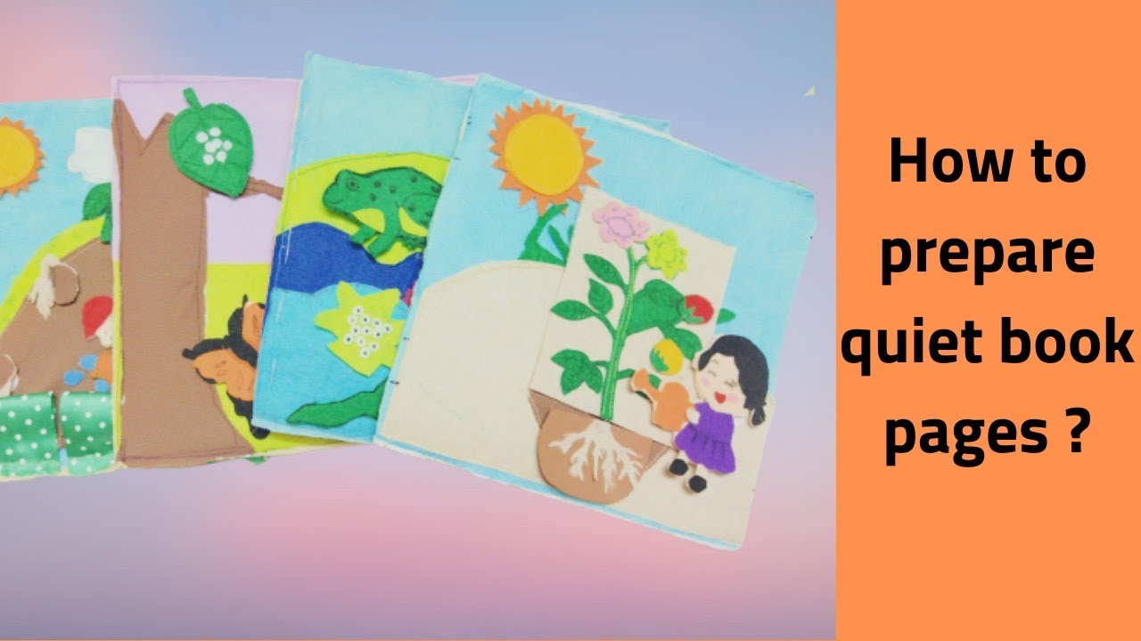 Quiet book binding tutorial part one: How to prepare quiet book pages