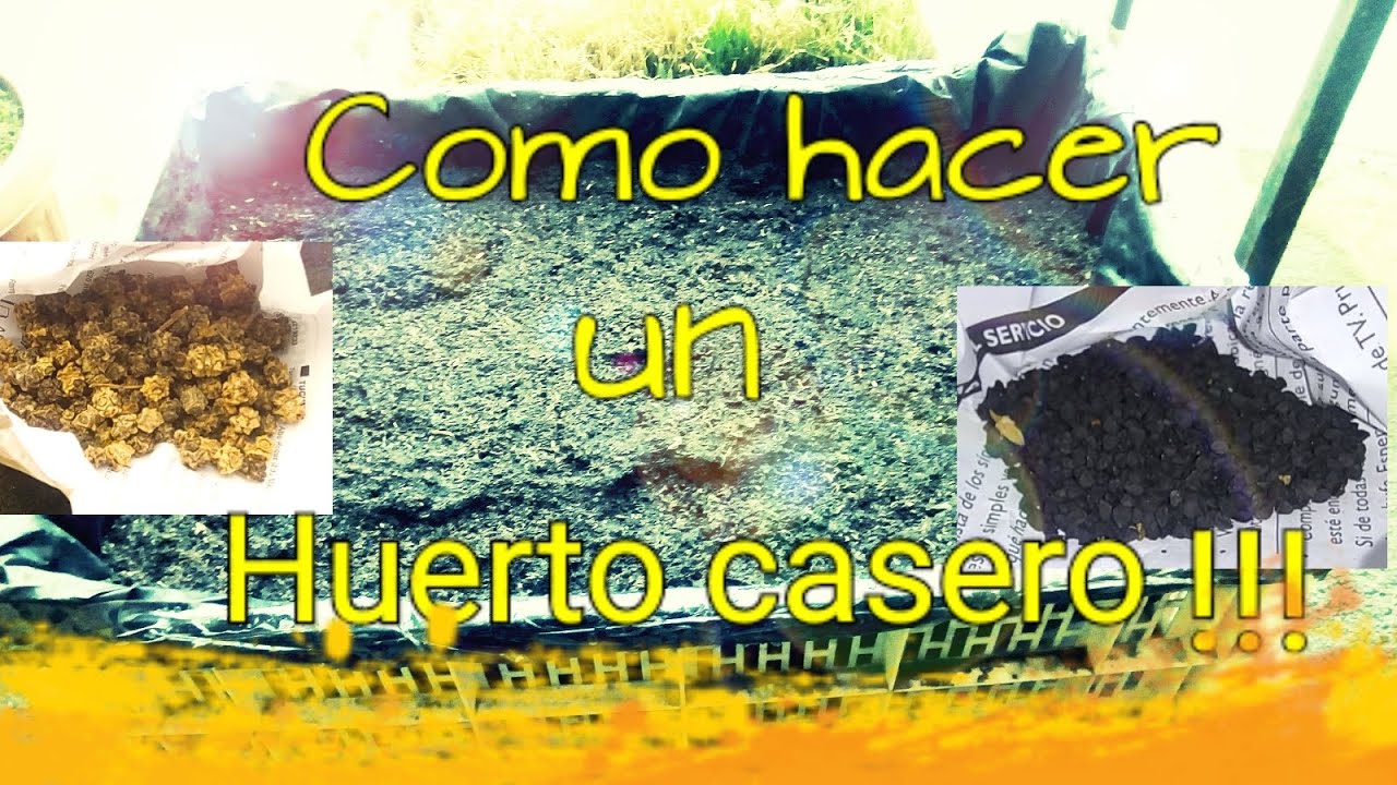 COMO HACER UN HUERTO CASERO | PARTE 1| MACETO HUERTO