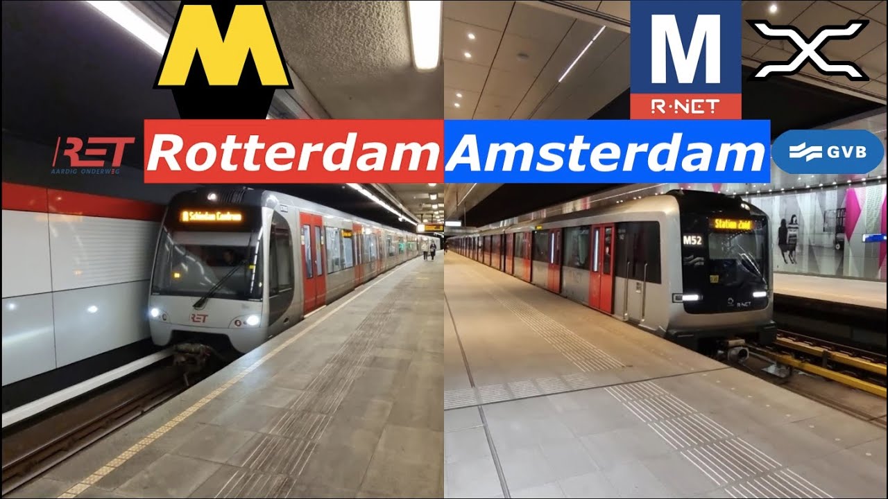Metro in The Netherlands | Rotterdam and Amsterdam | RET | GVB | R-net | RandstadRail