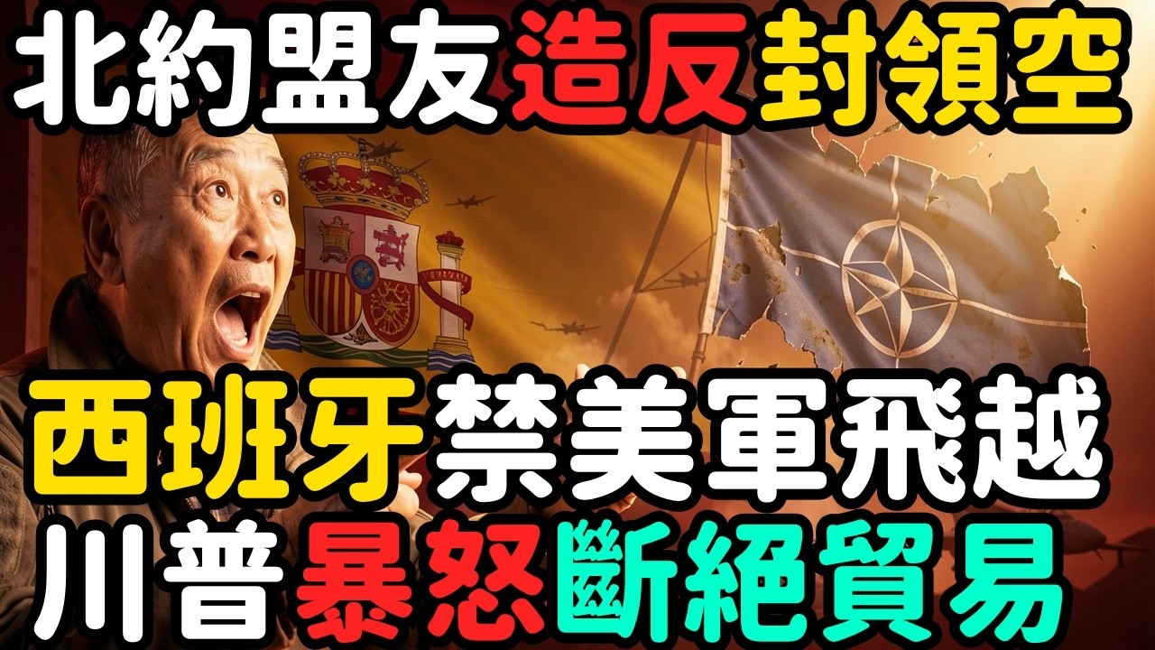 川普怒吼斷絕西班牙所有貿易；北約盟友封鎖領空拒美軍飛越 | 馬一峰