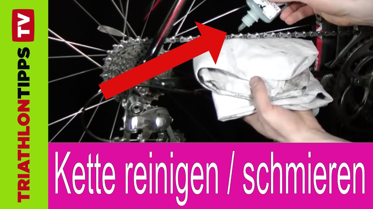 Fahrrad-Kette reinigen und schmieren