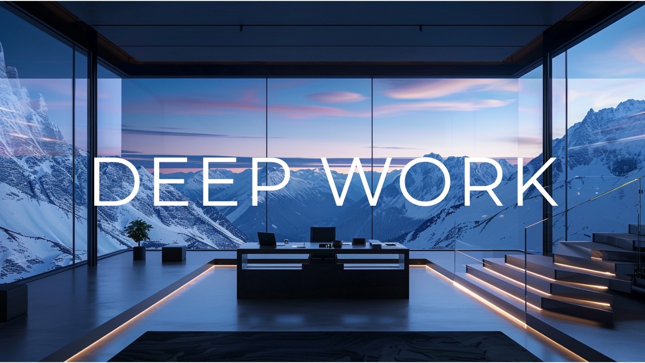 DEEP WORK — Calm Morning Focus Music with Ocean Waves | Ambient Productivity